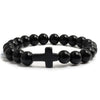 8mm Beads Religious Cross Bracelet for Women Men Natural Turquoise Stone Elastic Link Prayer Bracelet for Boy Girls - Image 14