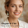 Angel Eyes Cat Eye Stone Earrings Titanium Steel Gold Plated Waterdrop Dangle Hoop Earrings Elegant Jewelry Gift - Image 3