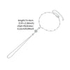 Bisaer Silver Finger Ring Bracelet Hand Chain Thin Dainty Stackable Chain Plated Gold for Women Jewelry - Image 12