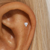 Open Heart Hoop Earrings in Gold Tone or Silver Tone - Image 64