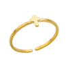 Seashell and Starfish Open Ring in 316L Stainless Steel Adjustable - Image 13