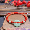 Jade Donut Bracelet Agate Chalcedony Bangle Gift Men Carved Accessories Beaded Jewelry - Image 4