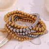 Stainless Steel Ball Bead Stretch Bracelet with 2.5 mm to 6 mm Bead Options - Image 20