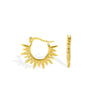 Vintage Stainless Steel Sun Earrings For Women Bohemian Sun Shine Earrings Irregular Fan Shaped Earrings Jewelry Party Gifts - Image 9