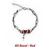 Hip Hop Obsidian Star Bracelet For Men Women Punk Design Titanium Steel Charm Couple Jewelry Kpop Gift - Image 7