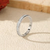 Dazzling Rectangle Stackable Rings Silver Eternity Band Rings For Women Jewelry - Image 4