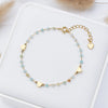 Stone Bracelet on Hand for Women Jewelry Handwork Chain Bangle Heart Design - Image 5