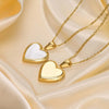 Women Locket Necklaces, Openable Heart Pendants, Stainless Steel Shell Photo Frame Necklace - Image 4