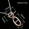 Minimalist OT Button Oval Pendant Necklace for Women's Holiday Parties, Weddings, Jewelry Gifts - Image 4