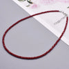 Color Crystal Glass Necklace Statement Short Chain Necklace For Women 3mm Crystal Glass Beads Chain Necklaces Jewelry - Image 13