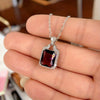 Geometric Cubic Zirconia Pendant Necklace for Women Temperament Female Wedding Neck Accessory Party Jewelry - Image 3
