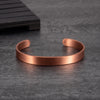Copper Bracelets for Women Men Unisex 9.5mm Wide Adjustable Open Cuff Bangles Female Resizable Jewelry Metal Soft - Image 8