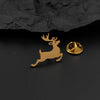 stainless steel Christmas reindeer brooch, backpack pendant, suit lapel pin, badge gift for friends - Image 5