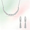 Heart Cubic Zirconia Pearl Jewelry Set,Sparkling Necklace Earrings Ring Bracelet Bridal Wedding Jewelry Gift for Women - Image 20