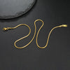 Round Snake Chain Necklace in Stainless Steel 0.9mm to 2mm - Image 23