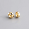 Silver Matte Minimalism Unisex Huggies Ear Hoops Earrings for Women Gothic Piercing Men's Jewelry - Image 20
