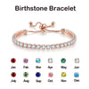 Adjustable Colorful Birthstone Tennis Bracelets for Women 4MM Crystal Bangle Female Hand Chain Jewelry Accessories - Image 2