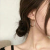 Geometric Oval Hoop Earrings for Women Simple Desgin Earrings Party Wedding Jewelry Accessories - Image 3