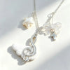 Y2K Millennium Sweet Cool Musical Note Pendant Necklace Sweater Chain One-Winged Angel Subculture Choker for Spicy Girls - Image 5