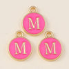 10pcs Rose Red Color Cute Double Sided Mini Alphabet 26 Letters Charm Pendants for Name Jewelry Necklace Bracelet Earring - Image 19