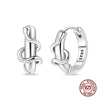 Silver Earrings Green Serpentine Snake Gem Bamboo Joint Hoop Earring For Woman Classic Party Jewelry Lucky Gift - Image 9