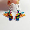 Ftcy Acrylic Hummingbird Earrings For Women Retro Style Colorful Bird Drop Earrings Women's Jewelry Gifts - Image 11