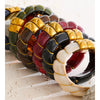 Exclusive Multi-Color Acrylic Resin Wide Statement Bracelet Bangle Stainless Steel Autumn Winter Sweater Wrist Jewelry - Image 2