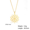 Flower of Life Sacred Geometry Necklace Stainless Steel Mandala Neck Chain Women Men Vintage Universal Spiritual Jewelry - Image 18