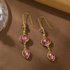 Bohemian Three-Layer Drop Artificial Gemstone Long Pendant Women's Earrings, Suitable for Formal Events or Dates - Image 3