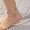 Silver Layering Anklets Sandals Foot Jewelry Leg Anklets on Foot Bracelets for Women Leg Chain Jewelry Accessories - Image 2