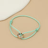 Simple Unisex Bracelet 3 Metal Round Circle Accessory Adjustable Men's Rope Bracelet for Women Jewelry Gifts - Image 15