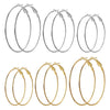 3 Pairs/Set Metal Hoop Earrings Set 20/30/40mm Big Round Circle Earrings For Women Gold Silver Plated Jewelry - Image 5
