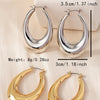 Women's Hoop Earrings with a Smooth Surface and Welded Design, Simple Hoop Earrings Suitable for Daily Wear and Parties - Image 6