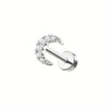 1PC Stainless Steel Cartilage Stud Earrings for Women Opal Flat Back Earring Studs Lip Bar Nose Ear Piercing Jewellery - Image 17