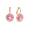 Bella Drop Earring for Women Christmas Birthday Austrian Crystals Round Cut Dangle Silver Gold Color Pierced Jewelry - Image 32
