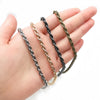 1 Meter Vintage Stainless Steel Men Punk Twist Rope Chain Necklace Bracelet for Bags Jewelry Finding Accessories - Image 6