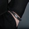 Adjustable Square Bead Bracelet in Black Silver-Tone or Gold-Tone - Image 15