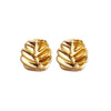 Chunky Stainless Steel Croissant Hoop Earrings For Women Retro Gold Plated Geometric Earrings Wedding Vintage Jewelry - Image 6