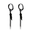 1 Pairs Punk Stainless Steel Stud Earrings Black Earrings Set For Men Women Vintage Hip Hop Piercing Ear Jewelry Accessories - Image 33