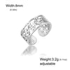 Stainless Steel Adinkra Symbols Open Cuff Bracelet Ring African Nyame Ye Ohene Duale Sankofa Gye Bangle for Women Men - Image 9