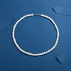 Pearl Necklace Men Simple Handmade Strand Bead Necklace Men Jewelry for Women Girls Wedding Banquet Necklaces - Image 3