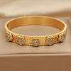 Classic Design Stainless Steel Crystal Flower Bangles for Women Jewelry Letter X Pearl Beads Bracelet - Image 6