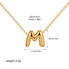 Tiny Gold Color Bubble Balloon Initial Letters Charms Chocker Necklaces for Women Single Alphabet Chains Personalized Jewelry - Image 17