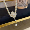 Pearl Flower Jewelry Set Women Sweet Elegant Pearl Necklace Earrings Ring Sweet Choker Wedding Jewelry - Image 5