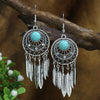 39 Styles Bohemian Vintage Tibetan Silver Geometric Drop Earrings For Women Ethnic Blue Stone Tassel Dangle Earrings Jewelry - Image 18