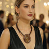 Jewelry Set Water Drop Resin Gems Aluminum Wire Handmade Braided Necklace Earrings Women's Party Accessories - Image 2