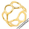 Abstract Hollow Irregular Open Adjustable Stainless Steel Rings Gothic Irregular Geometric Hammered Heart Lover Jewelry Rings - Image 32