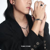 Double Layered Square Tassel Necklace For Man Titanium Steel Clavicle Chain Korean Design Jewelry Kpop Accessories - Image 4