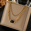 Meyrroyu 316L Stainless Steel Hip Hop PunkVintage Multilayer Coin Pendant Necklace For Women Double Layer Chain Necklace Jewelry - Image 29