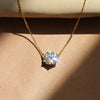 Simple Stylish Round Cubic Zircon Pendant Necklace for Women Sparkling Accessory Graceful Wedding Party Jewelry - Image 2